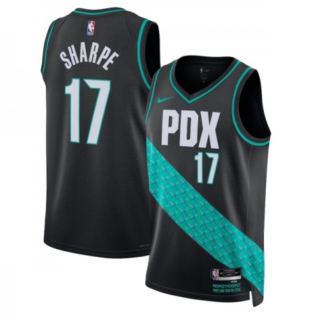 NBA Mænd Trøje Portland Trail Blazers Shaedon Sharpe 2025-26 Nike City Edition Sort Swingman NBA Mænd Trøje Portland Trail Blazers Shaedon Sharpe 2025-26 Nike City Edition Sort Swingman